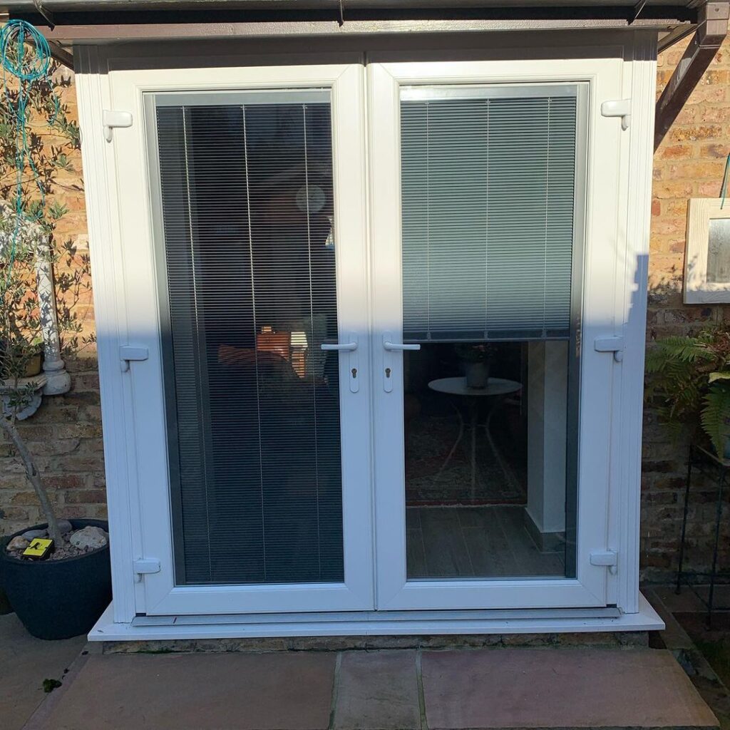 Upvc with integrated blinds