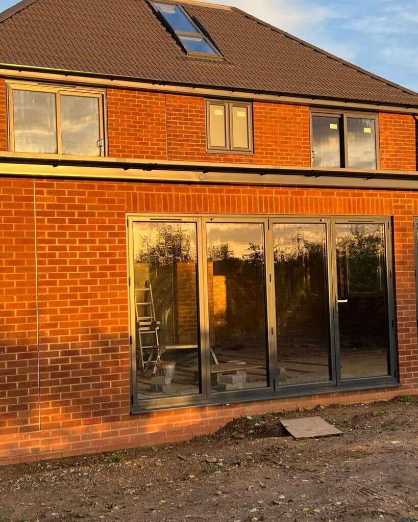 Aluminium Bifold Door with sliding windows