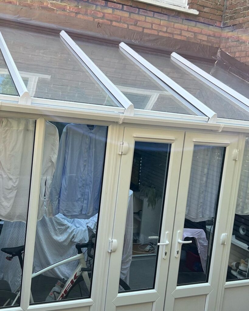 Before and after conservatory